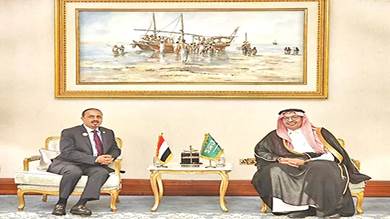 مباحثات يمنية سعودية لتعزيز علاقات التعاون